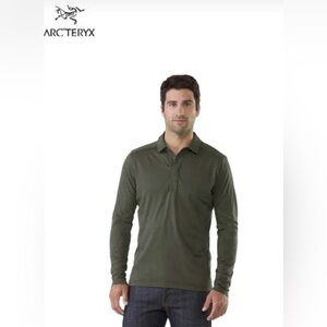 Arc'teryx Men's Olive Polo Shirt